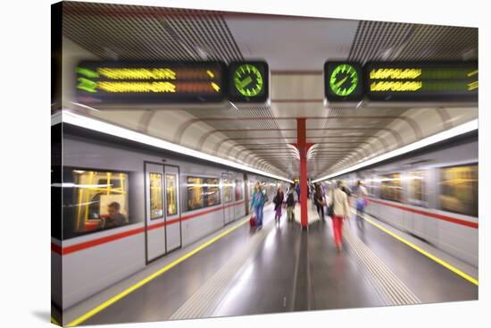 U-Bahn, Vienna, Austria, Europe-Neil Farrin-Stretched Canvas