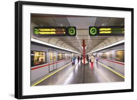 U-Bahn, Vienna, Austria, Europe-Neil Farrin-Framed Photographic Print