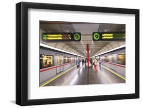 U-Bahn, Vienna, Austria, Europe-Neil Farrin-Framed Photographic Print