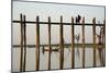 U Bein Bridge at Amarapura, Taung Thama Lake, Mandalay Province, Myanmar (Burma), Asia-Tuul-Mounted Photographic Print