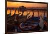 U Bein Bridge crossing the Taungthaman Lake near Amarapura in Mandalay, Myanmar.-Michele Niles-Framed Photographic Print