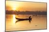 U Bein Bridge crossing the Taungthaman Lake near Amarapura in Mandalay, Myanmar.-Michele Niles-Mounted Photographic Print