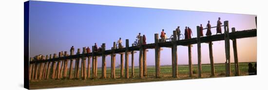 U Bein Bridge, Mandalay, Myanmar-null-Stretched Canvas