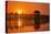 U Bein Bridge on Taungthaman at Sunset-Jon Hicks-Stretched Canvas