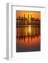 U Bein Bridge on Taungthaman at Sunset-Jon Hicks-Framed Photographic Print