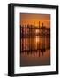 U Bein Bridge on Taungthaman at Sunset-Jon Hicks-Framed Photographic Print