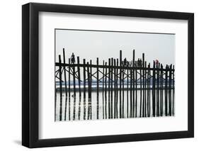 U Bein Bridge on Taungthaman-Jon Hicks-Framed Photographic Print