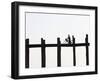 U Bein Bridge, Taugthaman Lake, Amarapura, Mandalay, Myanmar-Jane Sweeney-Framed Photographic Print