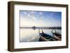 U Bein Teak Bridge and the Taungthaman Lake Near Amarapura, Mandalay, Myanmar (Burma)-Alex Robinson-Framed Photographic Print