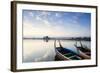 U Bein Teak Bridge and the Taungthaman Lake Near Amarapura, Mandalay, Myanmar (Burma)-Alex Robinson-Framed Photographic Print