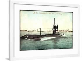 U Boot H. M. Submarine A. 4. 204 Tons, A. Class-null-Framed Giclee Print