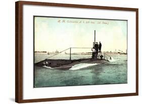 U Boot H. M. Submarine A. 4. 204 Tons, A. Class-null-Framed Giclee Print