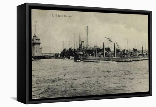 U Boote, Blick Auf Den U Boot Hafen-null-Framed Stretched Canvas