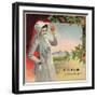 U.F. Del Valle Brand - Camulos, California - Citrus Crate Label-Lantern Press-Framed Art Print