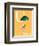 U is for Umbrella (orange)-Theodor (Dr. Seuss) Geisel-Framed Art Print