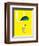 U is for Umbrella (yellow)-Theodor (Dr. Seuss) Geisel-Framed Art Print