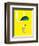 U is for Umbrella (yellow)-Theodor (Dr. Seuss) Geisel-Framed Art Print