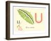 U is for Umbrella-null-Framed Art Print