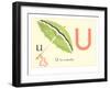 U is for Umbrella-null-Framed Art Print