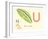 U is for Umbrella-null-Framed Art Print