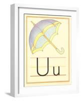 U Is for Umbrella-null-Framed Art Print