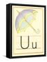 U Is for Umbrella-null-Framed Stretched Canvas