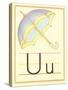 U Is for Umbrella-null-Stretched Canvas