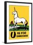 U is for Unicorn-Charles Buckles Falls-Framed Art Print