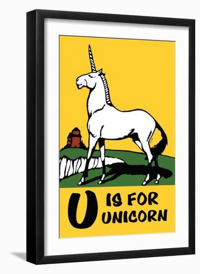 U is for Unicorn-Charles Buckles Falls-Framed Art Print