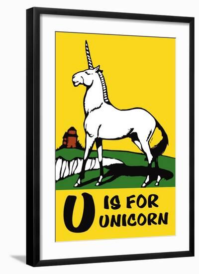 U is for Unicorn-Charles Buckles Falls-Framed Art Print