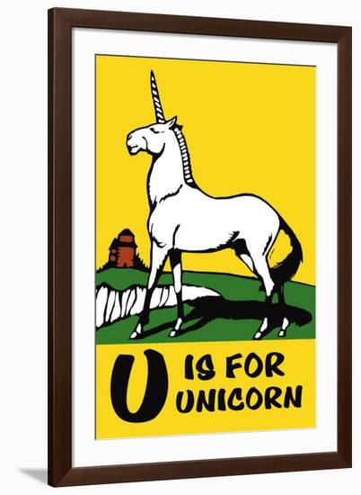 U is for Unicorn-Charles Buckles Falls-Framed Art Print