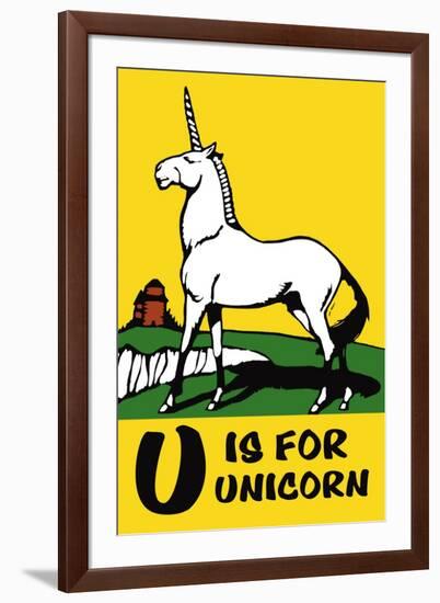 U is for Unicorn-Charles Buckles Falls-Framed Art Print