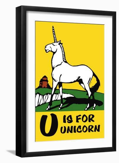 U is for Unicorn-Charles Buckles Falls-Framed Art Print