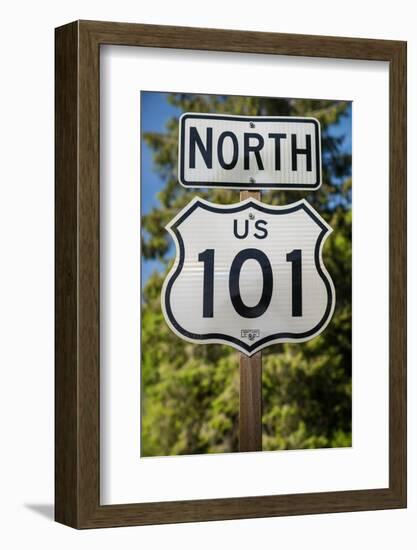 U S 101 Sign California-Steve Gadomski-Framed Photographic Print