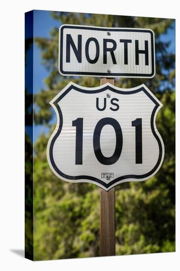 U S 101 Sign California-Steve Gadomski-Stretched Canvas