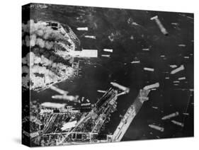 U.S. 21st Bomber Command Dropped Incendiary Bombs on Osaka-null-Stretched Canvas