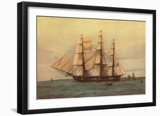 U.S. 44-Gun Frigate Constitution-Harold Wyllie-Framed Art Print