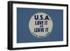 U.S.A. Love it or Leave it Button-David J. Frent-Framed Photographic Print