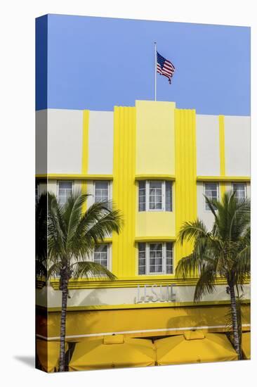 U.S.A, Miami, Miami Beach, South Beach, Ocean Drive, Leslie Hotel-Jane Sweeney-Stretched Canvas