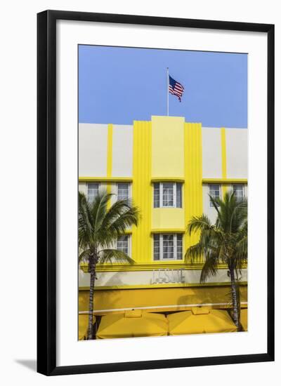 U.S.A, Miami, Miami Beach, South Beach, Ocean Drive, Leslie Hotel-Jane Sweeney-Framed Photographic Print