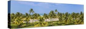 U.S.A, Miami, Miami Beach, South Beach, Ocean Drive, View over Lummus Park Towards South Beach-Jane Sweeney-Stretched Canvas