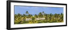 U.S.A, Miami, Miami Beach, South Beach, Ocean Drive, View over Lummus Park Towards South Beach-Jane Sweeney-Framed Photographic Print