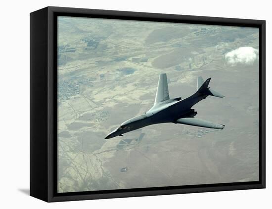 U.S. Air Force B-1B Lancer on a Combat Patrol over Afghanistan-Stocktrek Images-Framed Stretched Canvas