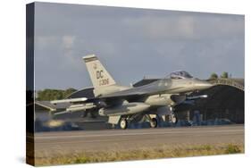 U.S. Air Force F-16 Fighting Falcon at Natal Air Force Base, Brazil-Stocktrek Images-Stretched Canvas