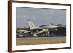 U.S. Air Force F-16 Fighting Falcon at Natal Air Force Base, Brazil-Stocktrek Images-Framed Photographic Print