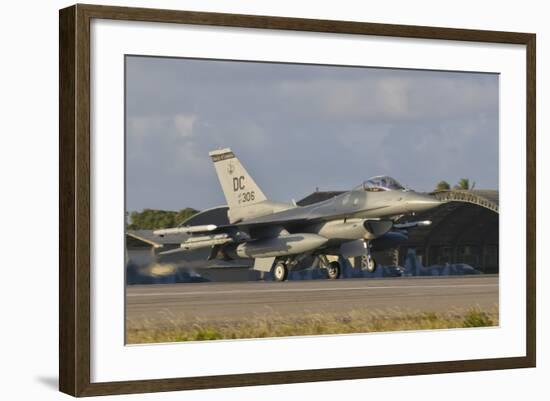 U.S. Air Force F-16 Fighting Falcon at Natal Air Force Base, Brazil-Stocktrek Images-Framed Photographic Print