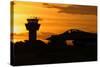 U.S. Air Force F-16 Fighting Falcon at Sunset-Stocktrek Images-Stretched Canvas