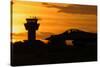 U.S. Air Force F-16 Fighting Falcon at Sunset-Stocktrek Images-Stretched Canvas
