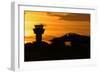 U.S. Air Force F-16 Fighting Falcon at Sunset-Stocktrek Images-Framed Photographic Print