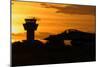 U.S. Air Force F-16 Fighting Falcon at Sunset-Stocktrek Images-Mounted Photographic Print
